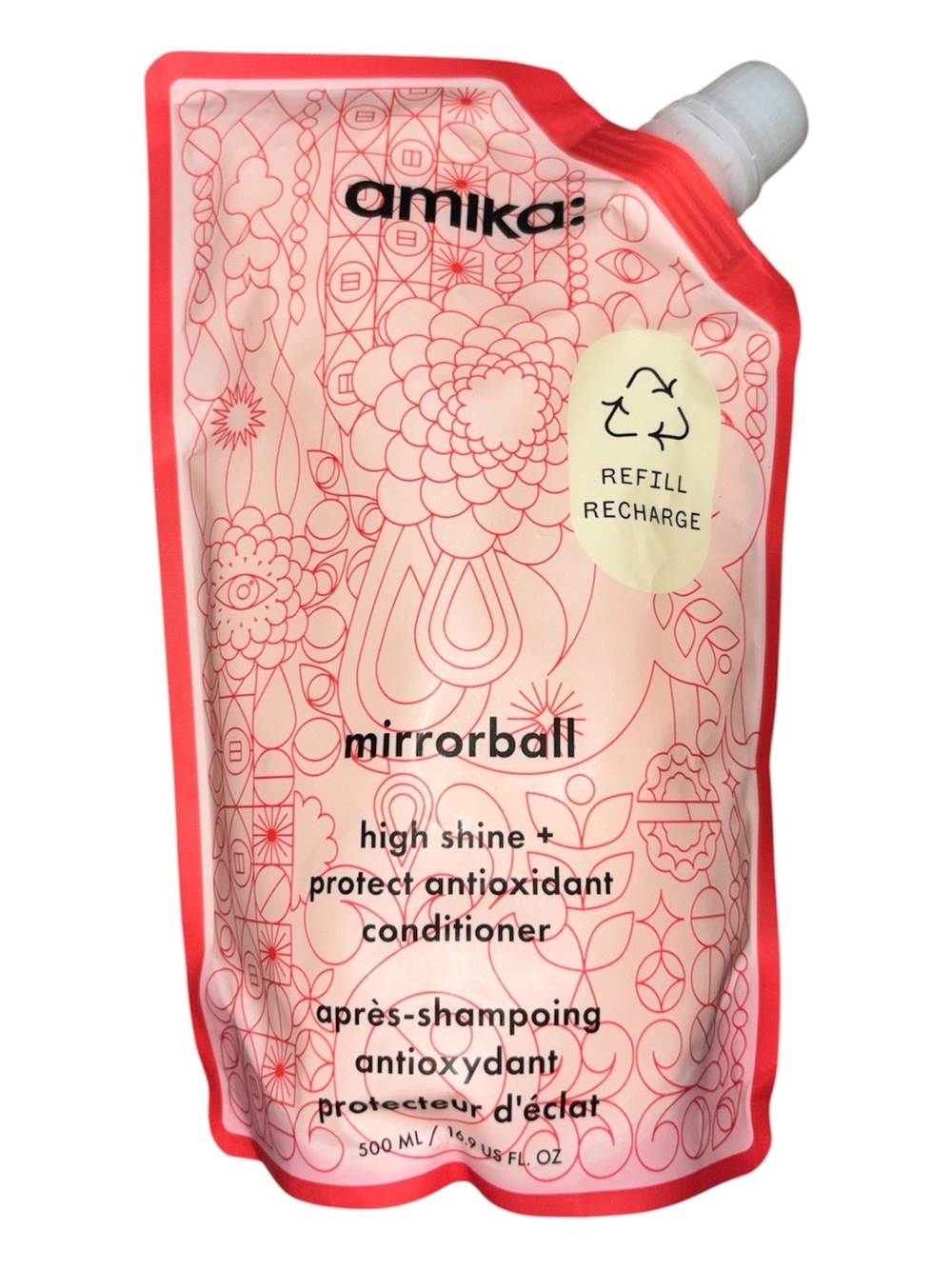 amika Mirrorball Conditioner - Pink Refill Pouch